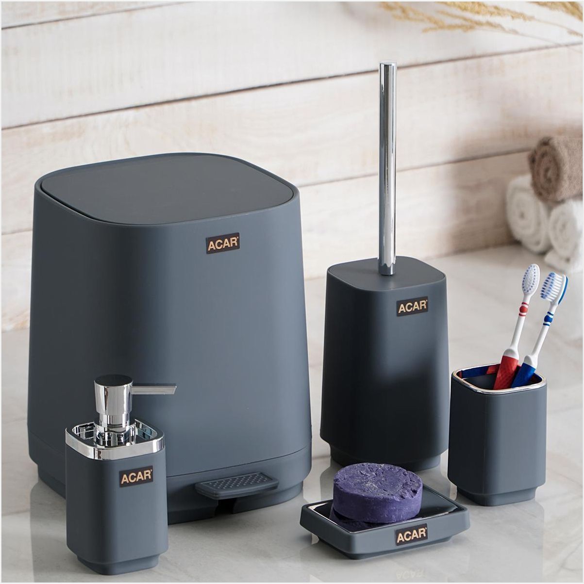 ACAR AKR-06465/4 ASTORIA AKRİLİK 5 Lİ BANYO SETİ