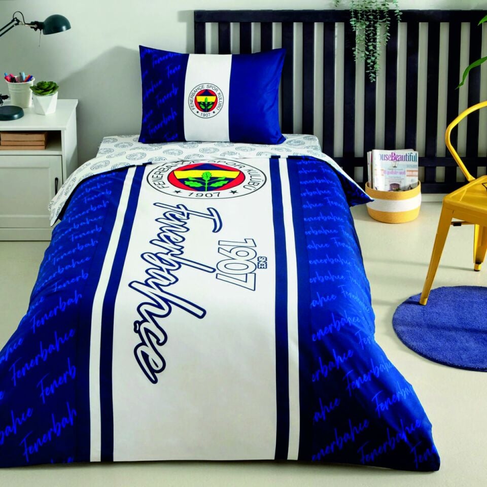 Taç Lisanslı Brf Fenerbahçe 1907 Glow Nevresim Takımı Tek Kişilik