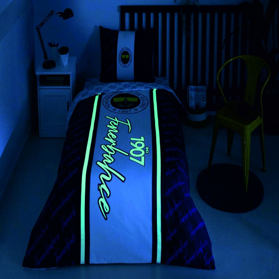 Taç Lisanslı Brf Fenerbahçe 1907 Glow Nevresim Takımı Tek Kişilik