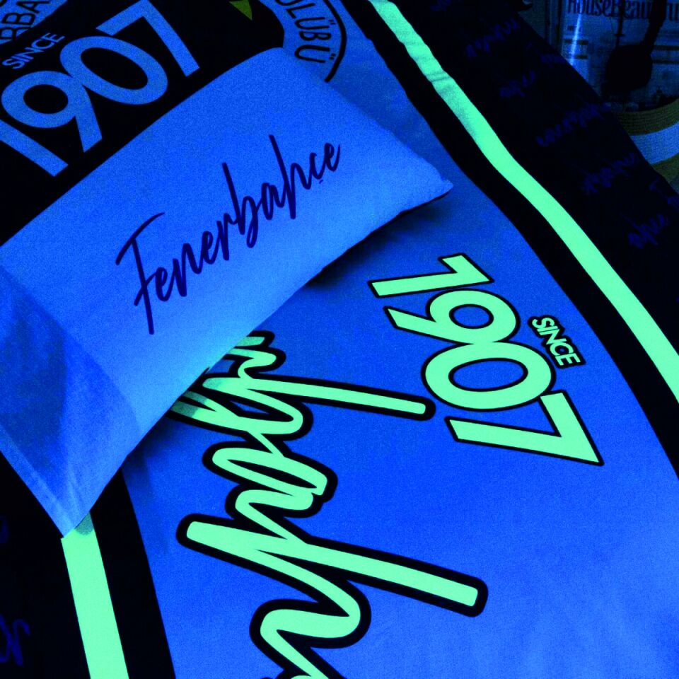 Taç Lisanslı Brf Fenerbahçe 1907 Glow Nevresim Takımı Tek Kişilik