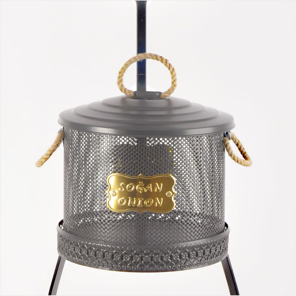 Yıldıray 1052 F 3 Katlı Fileli Patates-Soğanlık Kovası Antrasit