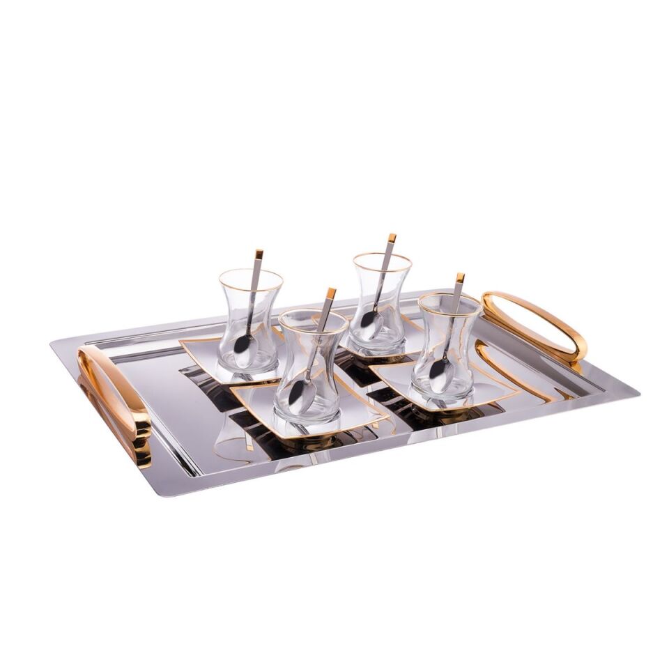Emsan Lukas 19 Parça Çay Seti 125 ml Gold