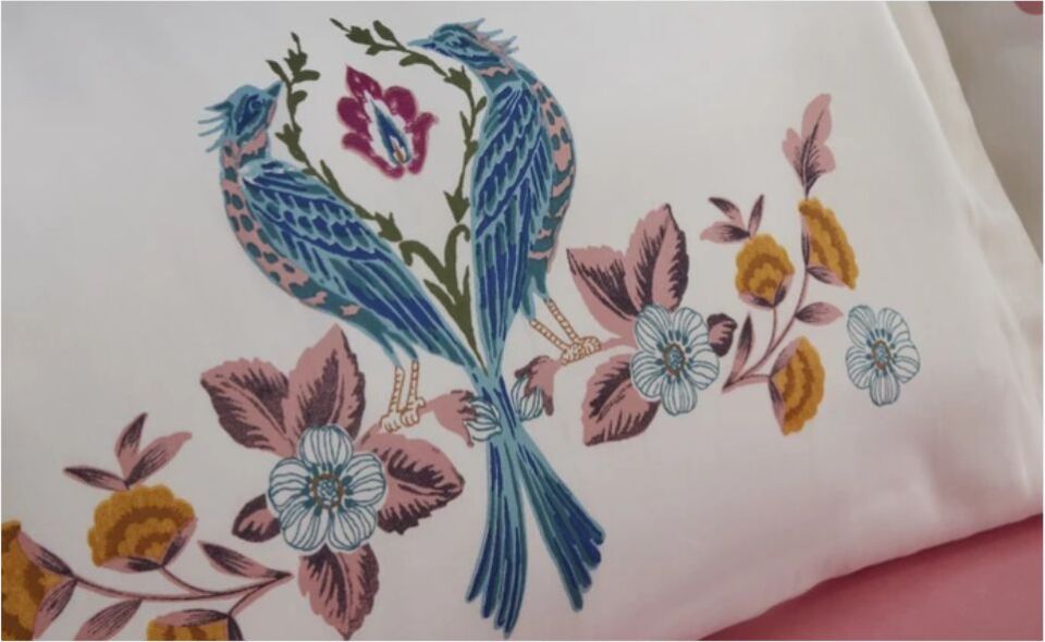 Karaca Home Marsey Çift Kişilik Saten Nevresim Takımı Multicolor