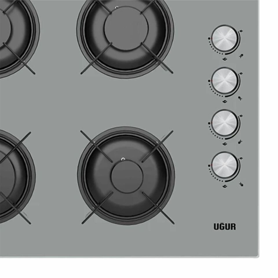 Uğur UEO 6040W0 GCY 2R1 Gri Set Üstü Ocak