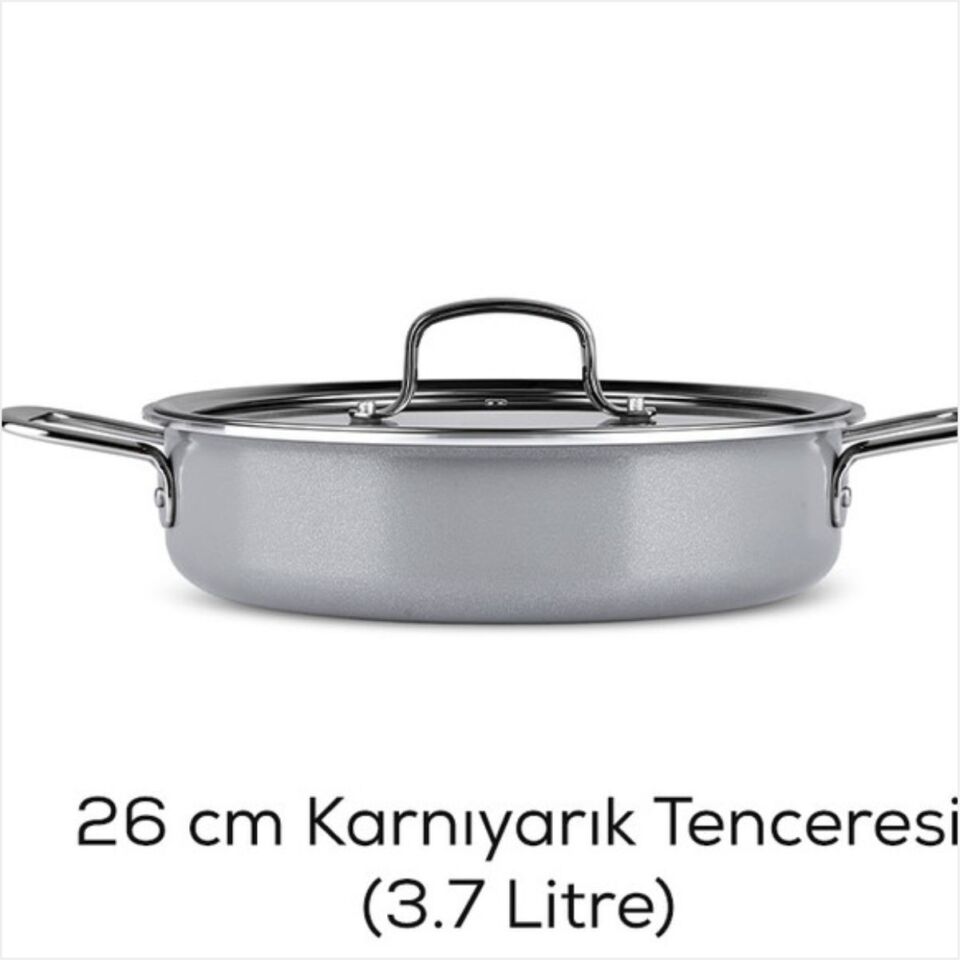 Karaca Svvıss Crystal 7 Parça Tencere Gri