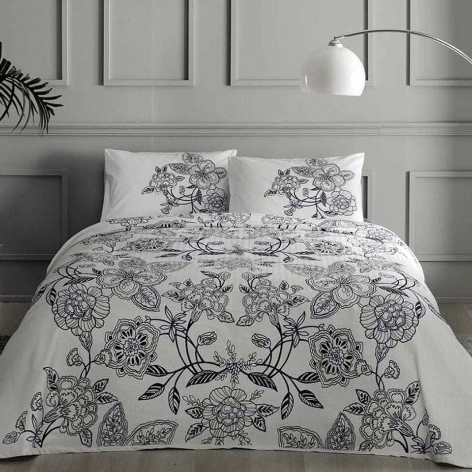 Taç Lucy Tek Kişilik Pike Takımı İndigo