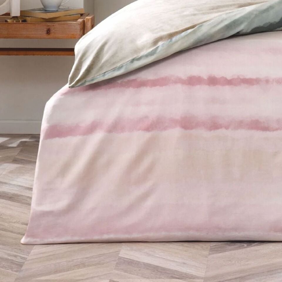 Taç Neıl Saten Nevresim Takımı Pembe Çift Kişilik