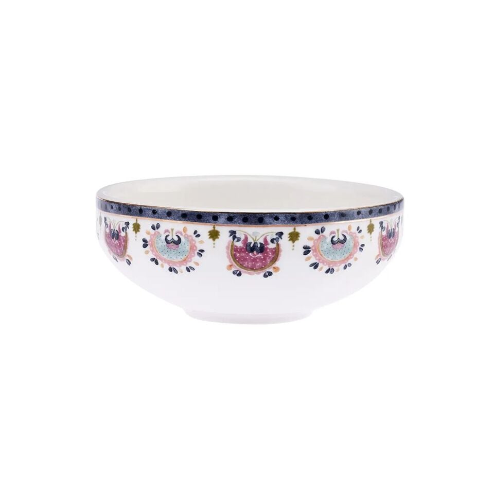 Emsan Ethnic Pink Porselen 32 Parça 6 Kişilik Kahvaltı/Servis Takımı