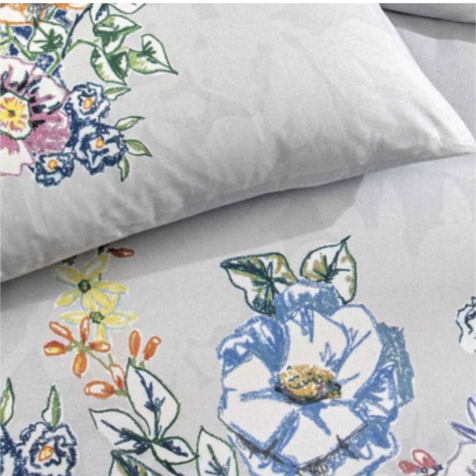 Taç Fıora Rf Nevresim Takımı Grı Çift Kişilik