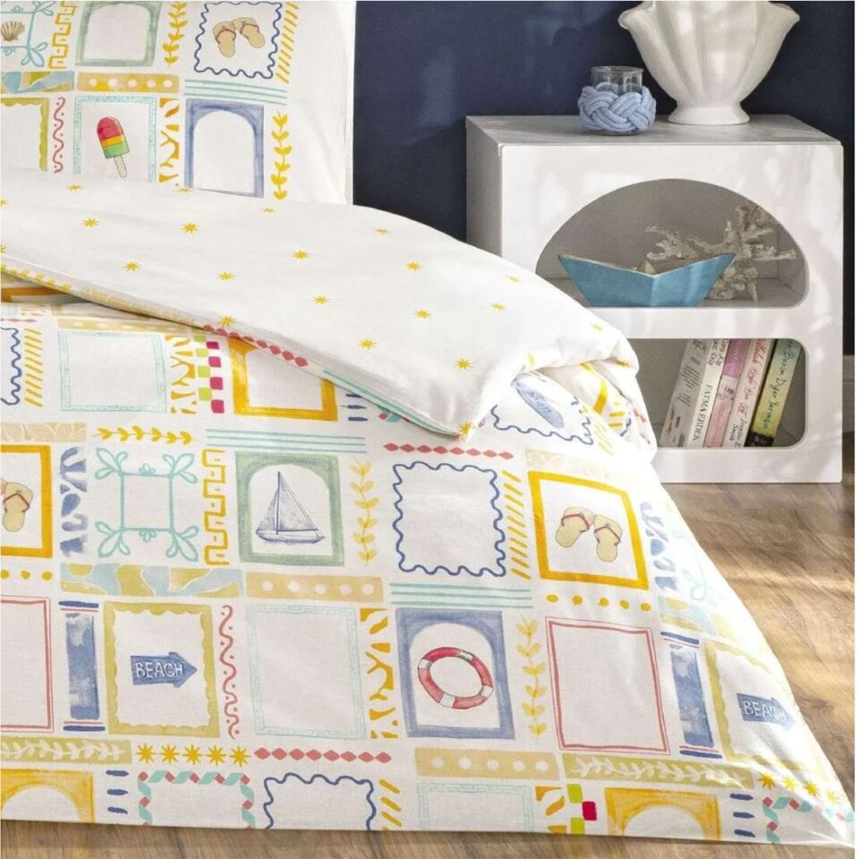 Taç Rf Varıo Nevresim Takımı Sarı Çift Kişilik