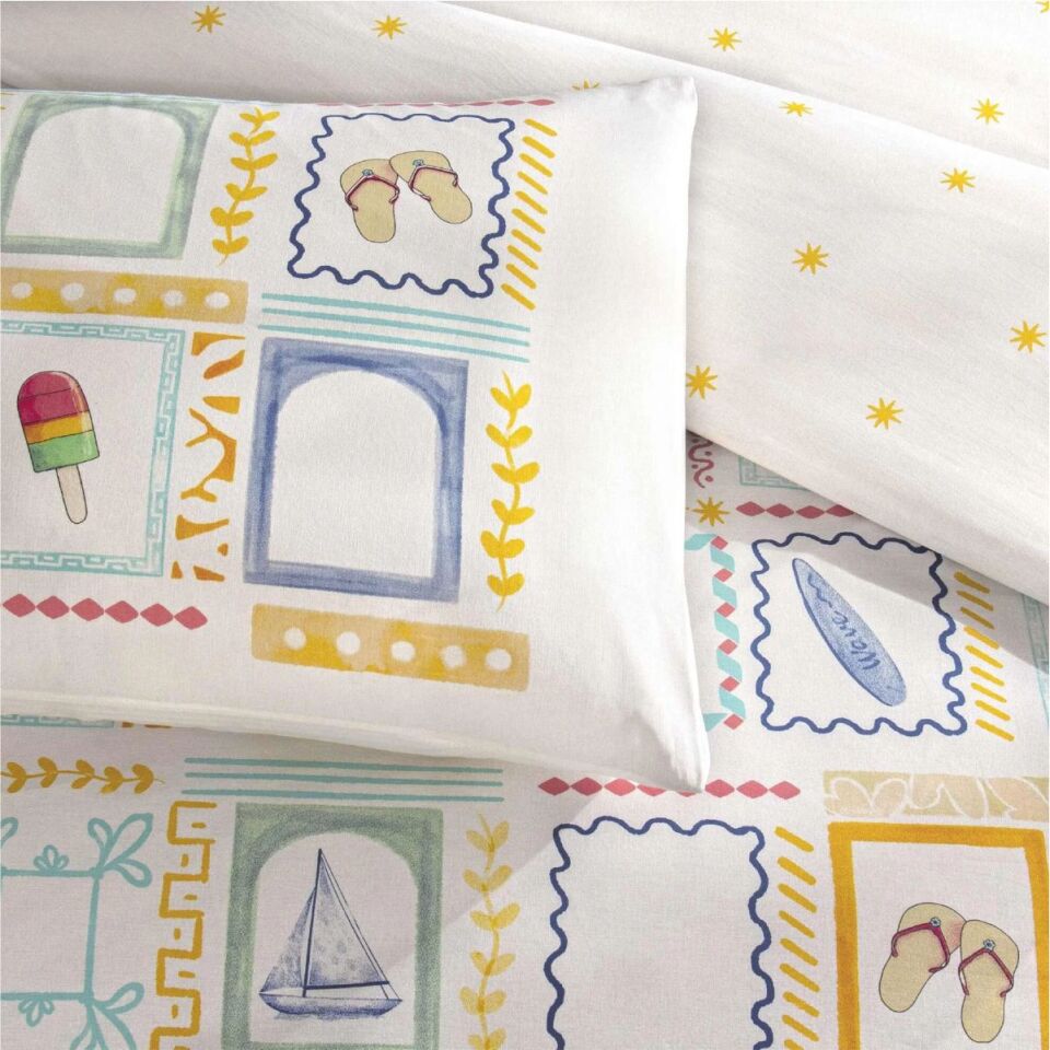 Taç Rf Varıo Nevresim Takımı Sarı Çift Kişilik