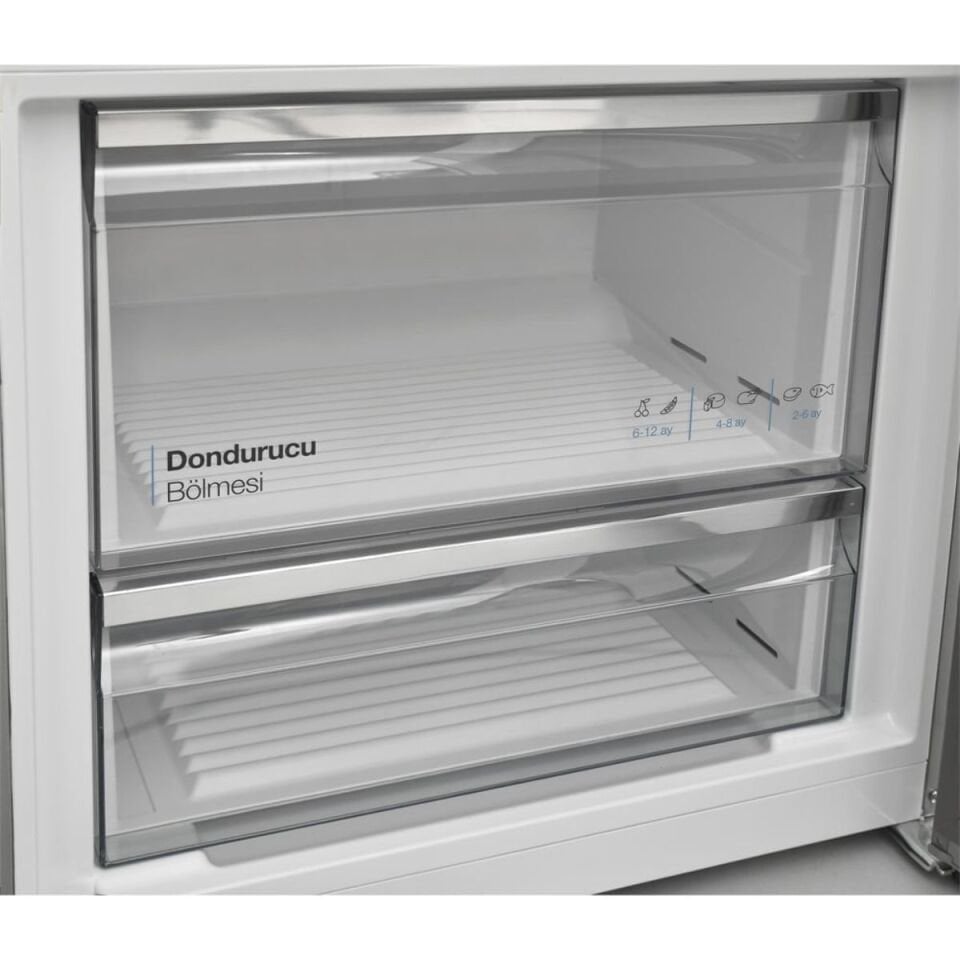 Vestel NFK52101 Kırmızı Kombi No Frost Buzdolabı