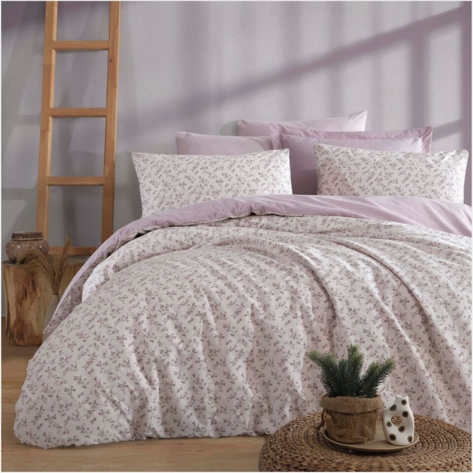 Pamuklar Apricitas Cıft Kısılık Nevresım Setı Karmen Murdum