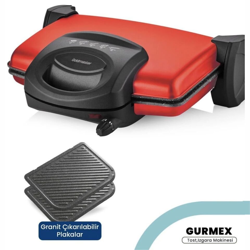 Goldmaster Gm-7449K Gurmex Tost Makinesi- Kırmızı