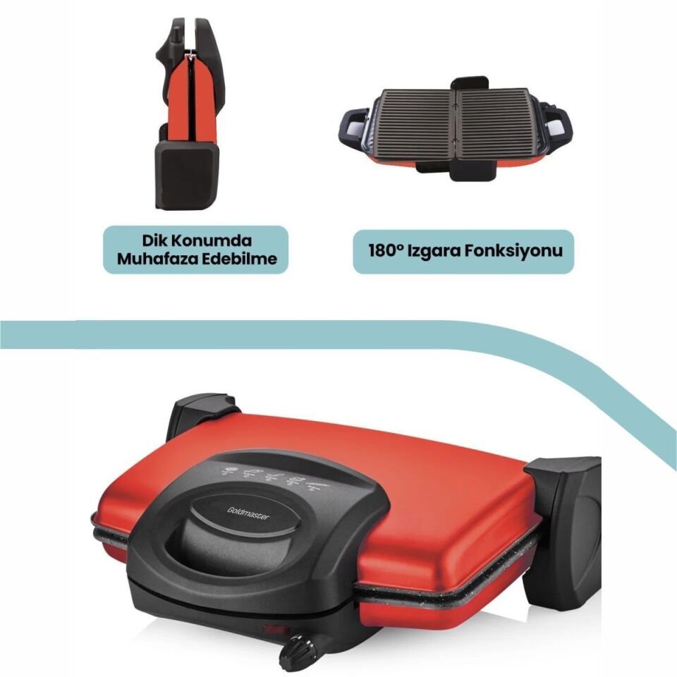 Goldmaster Gm-7449K Gurmex Tost Makinesi- Kırmızı