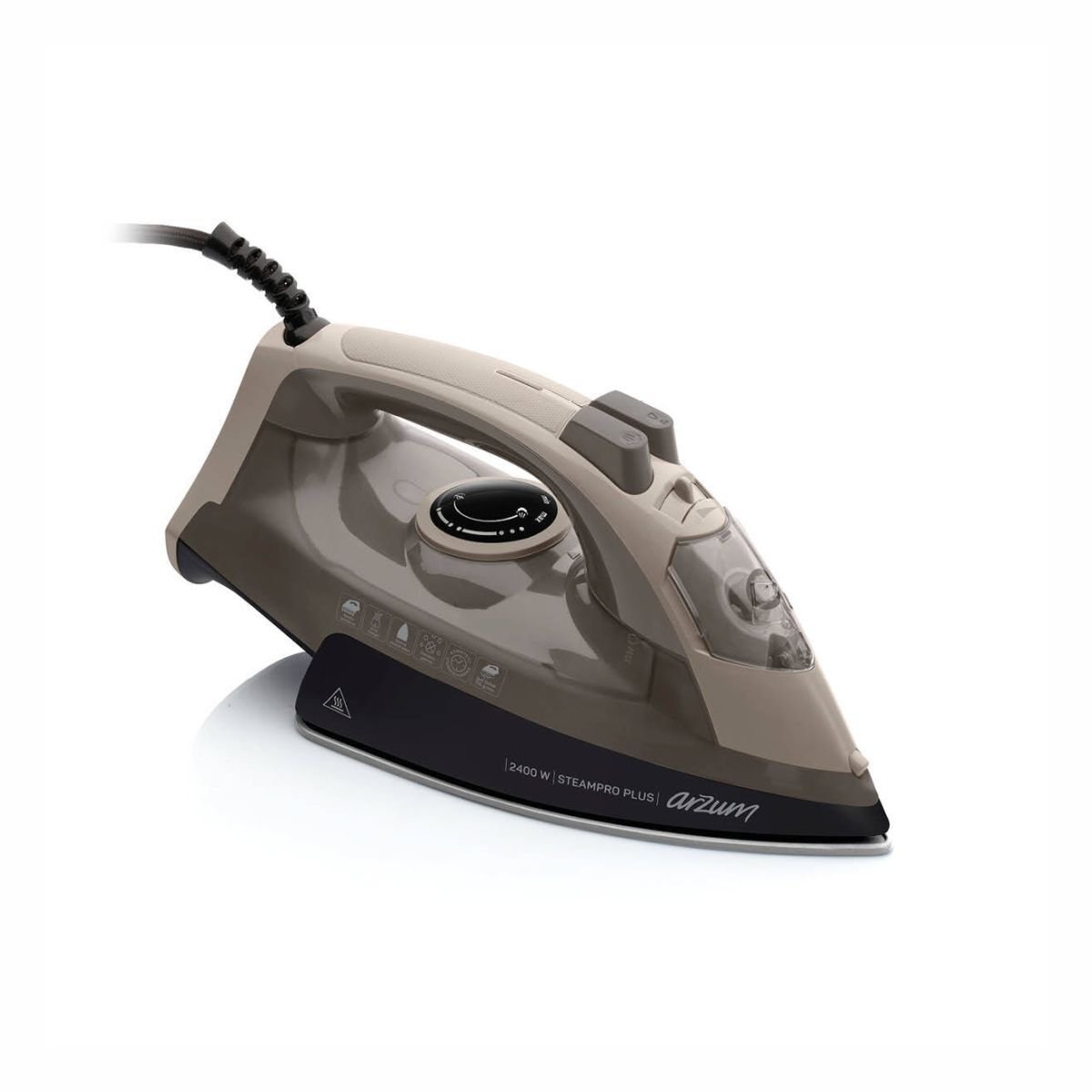 Arzum AR6016 - Steampro Plus Buharlı Ütü - Bej-Siyah