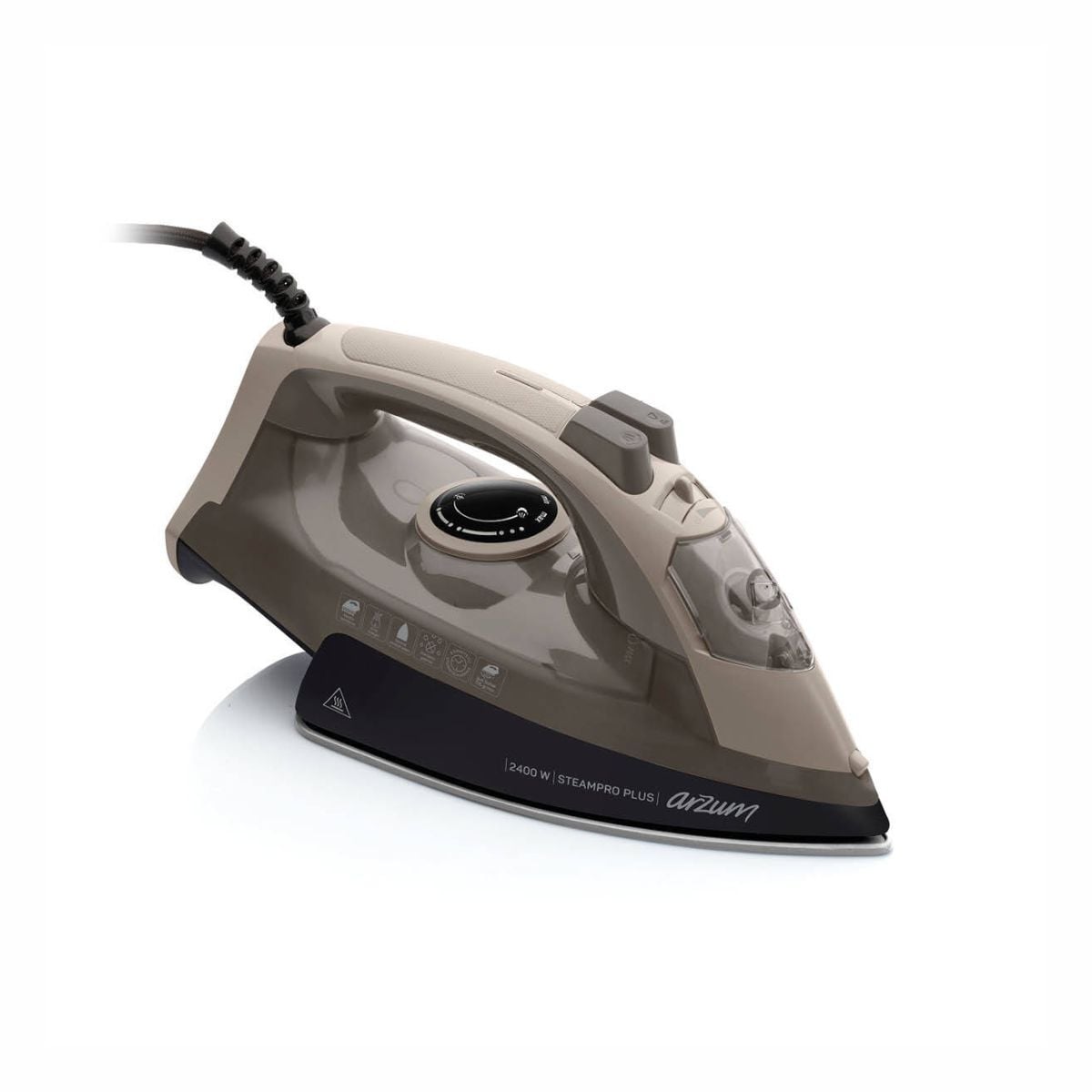 Arzum AR6016 - Steampro Plus Buharlı Ütü - Bej-Siyah