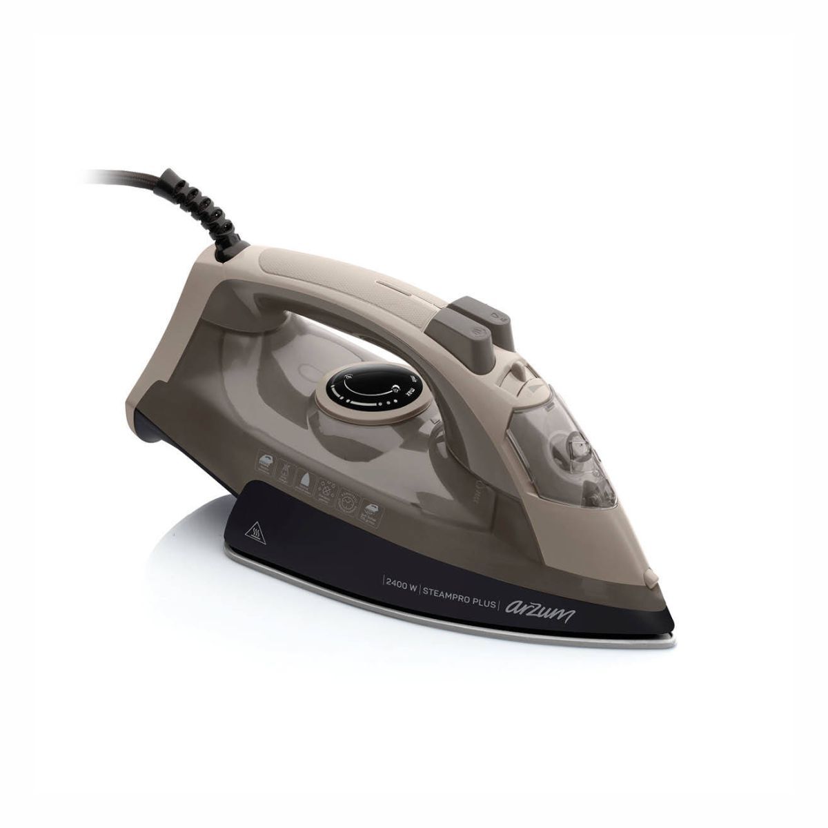 Arzum AR6016 - Steampro Plus Buharlı Ütü - Bej-Siyah