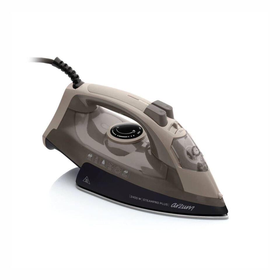 Arzum AR6016 - Steampro Plus Buharlı Ütü - Bej-Siyah