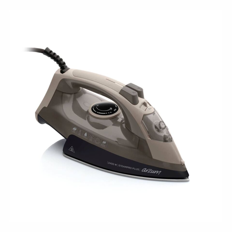 Arzum AR6016 - Steampro Plus Buharlı Ütü - Bej-Siyah