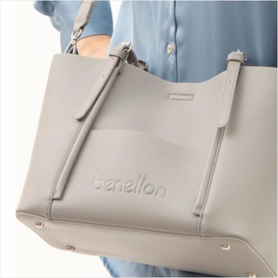 Benetton  BNT-1512 Naturel Kol Çantası Taş