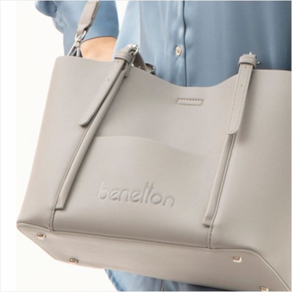 Benetton  BNT-1512 Naturel Kol Çantası Taş