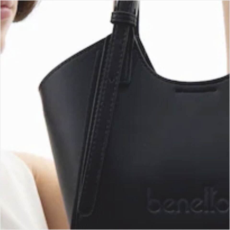 Benetton  BNT-1516 Naturel El Çantası Siyah