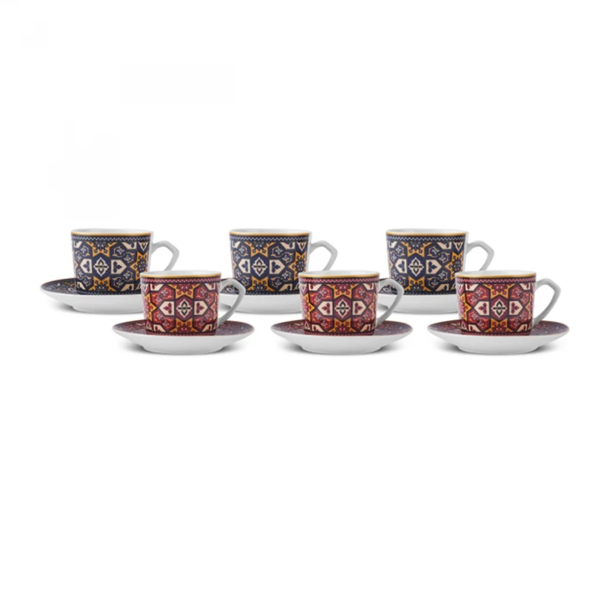 KARACA MICRA 6 KİŞİLİK KAHVE FİNCANI MULTICOLOR