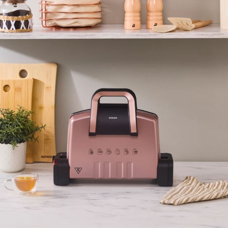 Karaca Gurme Super Plus 2.0 Elektrikli 9 Özellikli Evlilik Paketi Rosegold