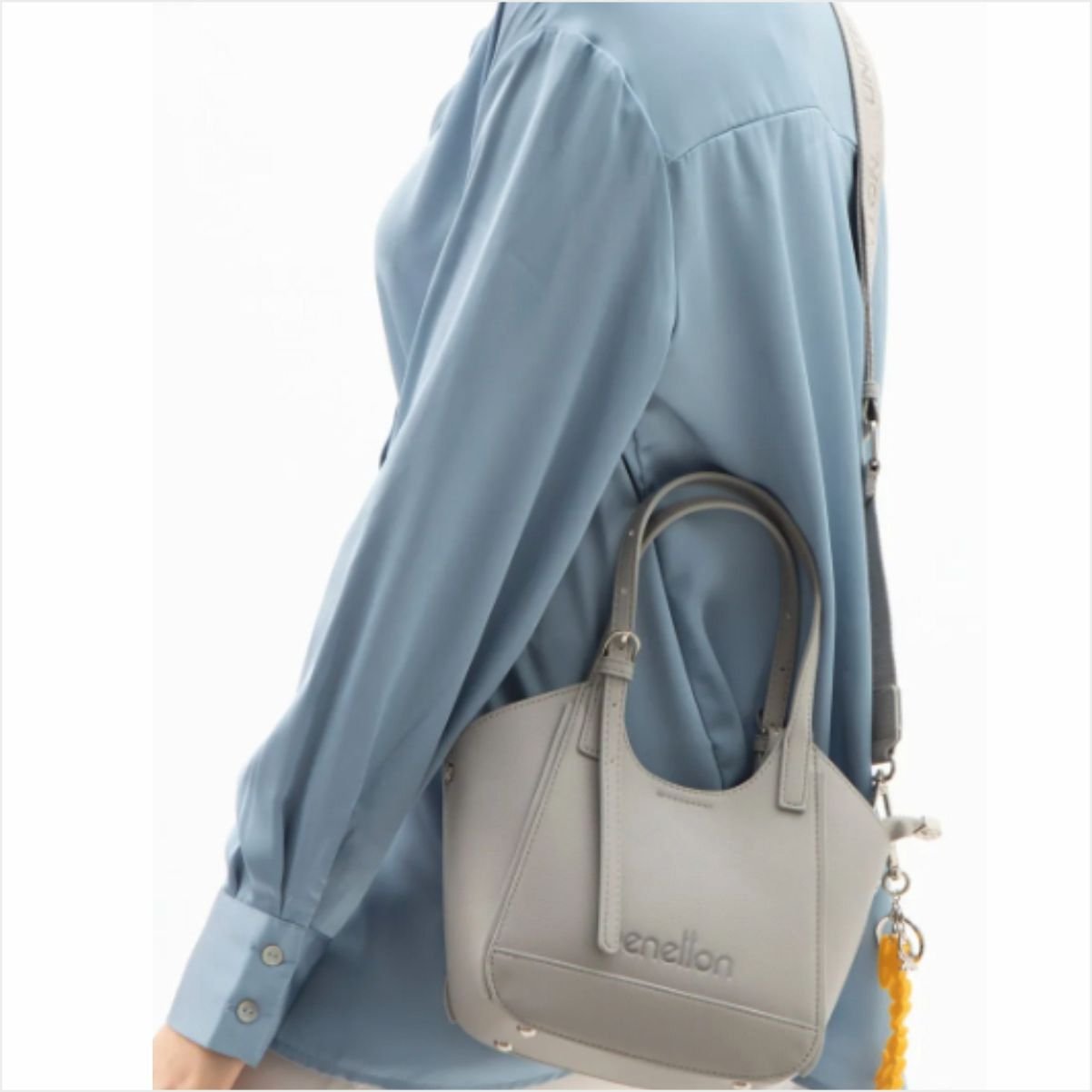 Benetton  BNT-1516 Naturel El Çantası Taş