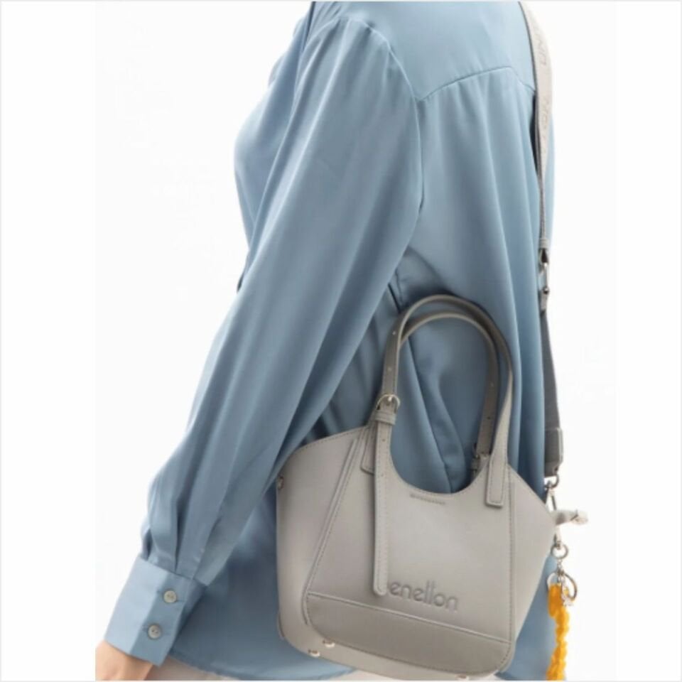 Benetton  BNT-1516 Naturel El Çantası Taş