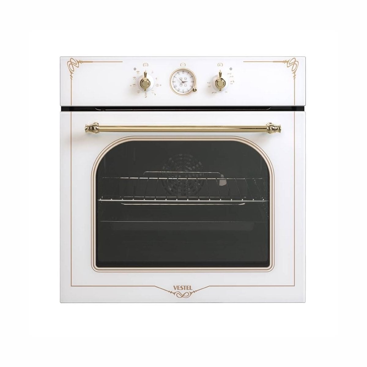 Vestel AF-7688 RB Rustik Beyaz Ankastre Fırın
