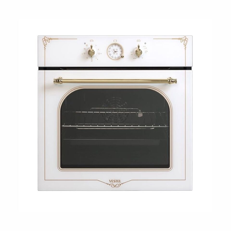 Vestel AF-7688 RB Rustik Beyaz Ankastre Fırın