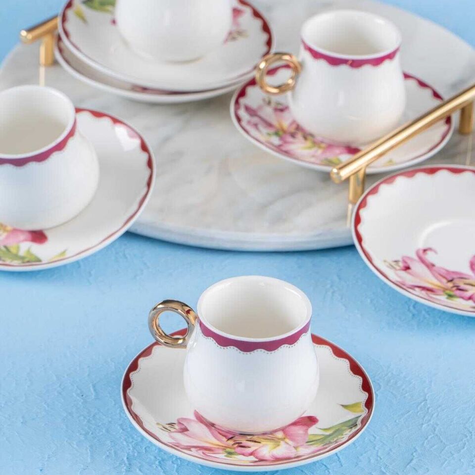 Acar Estela 6 Kişilik Kahve Fincanı Takımı - 90 ml