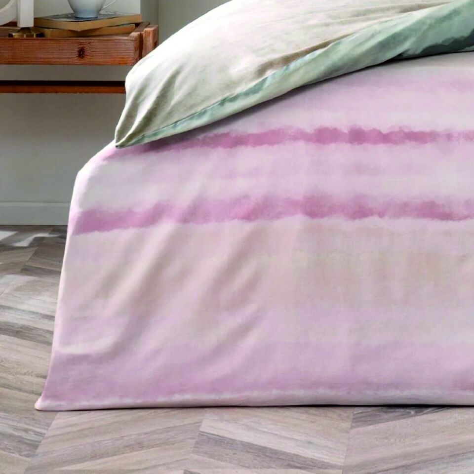 Taç Neıl Saten Nevresim Takımı Pembe Çift Kişilik