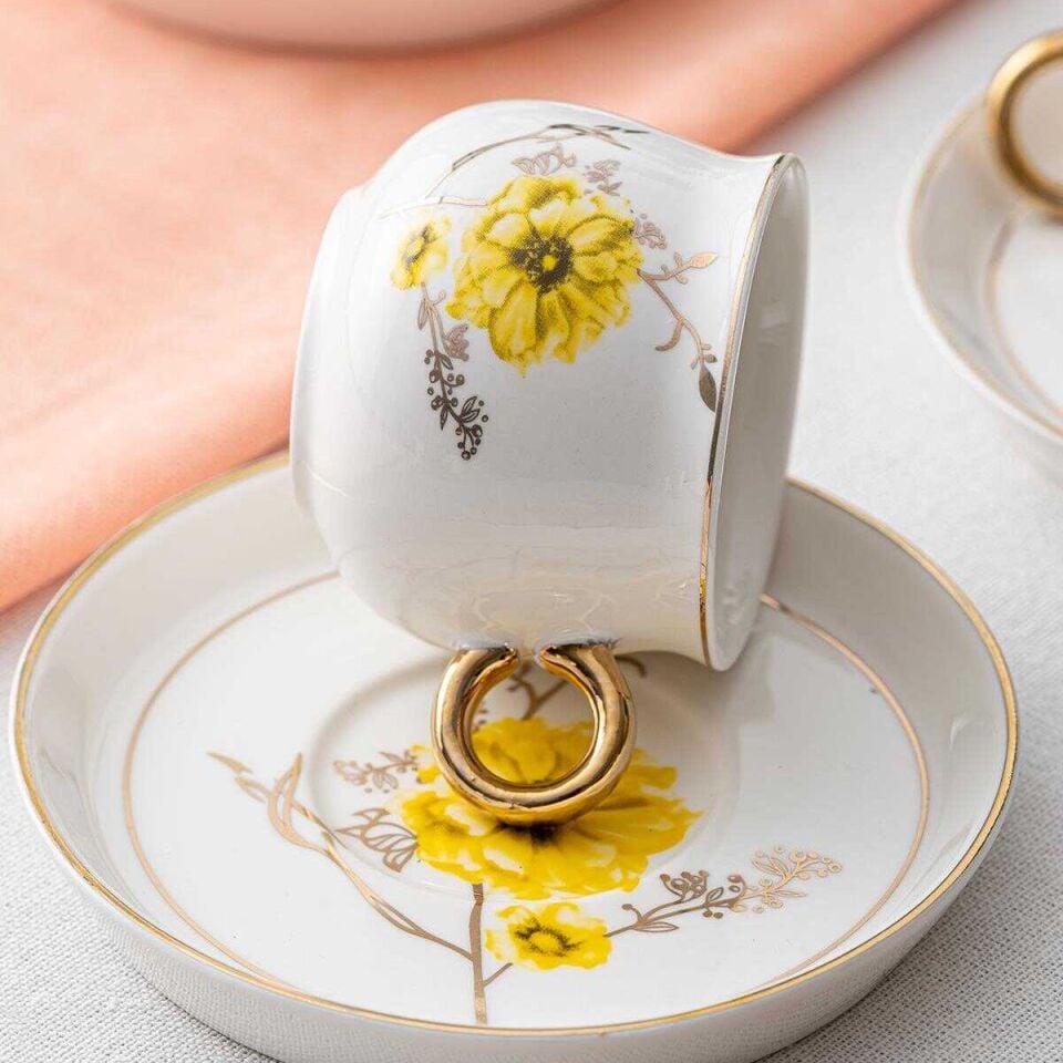 Acar Valerie 6 Kişilik Kahve Fincanı Takımı - 90 ml