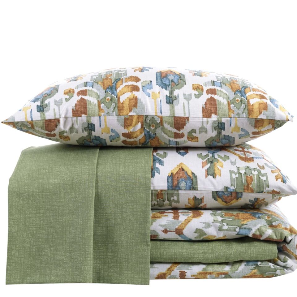 Pamuklar Apricitas Cıft Kısılık Nevresım Setı Edna Olıve