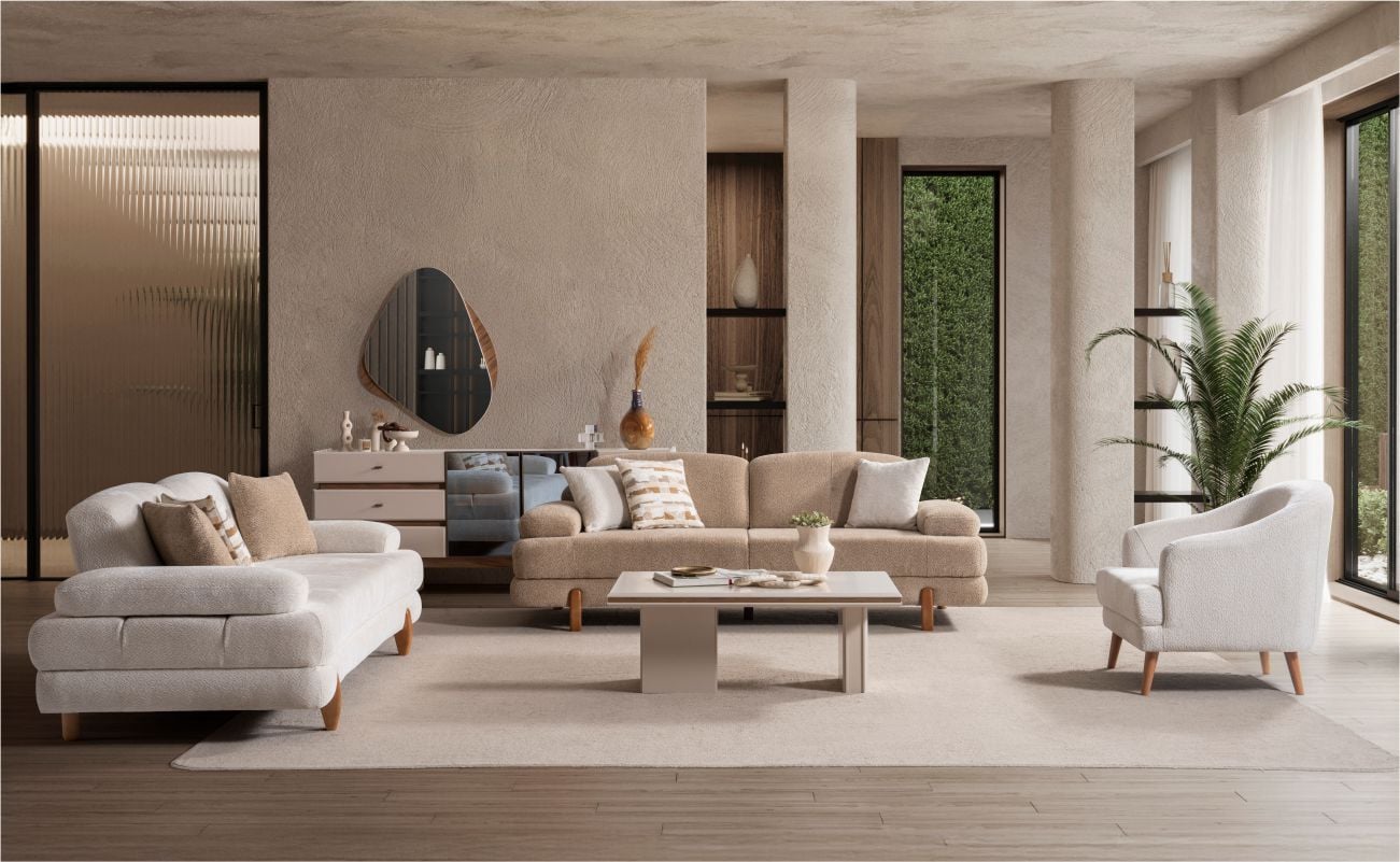 Morello İstanbul Koltuk Takımı 3+1+1 Bornova 101 /3Lü Bornova 303