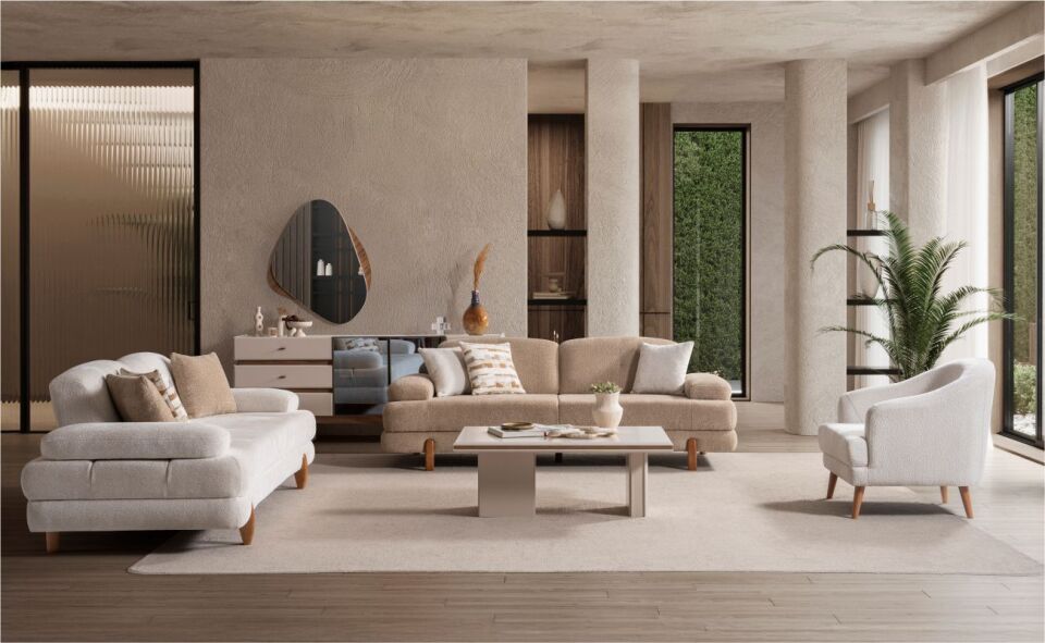 Morello İstanbul Koltuk Takımı 3+1+1 Bornova 101 /3Lü Bornova 303