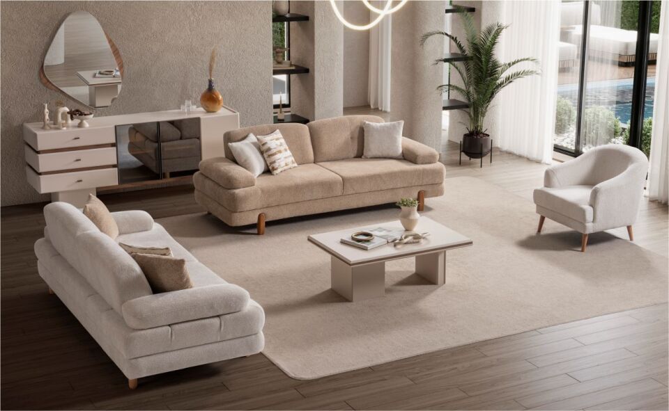 Morello İstanbul Koltuk Takımı 3+1+1 Bornova 101 /3Lü Bornova 303