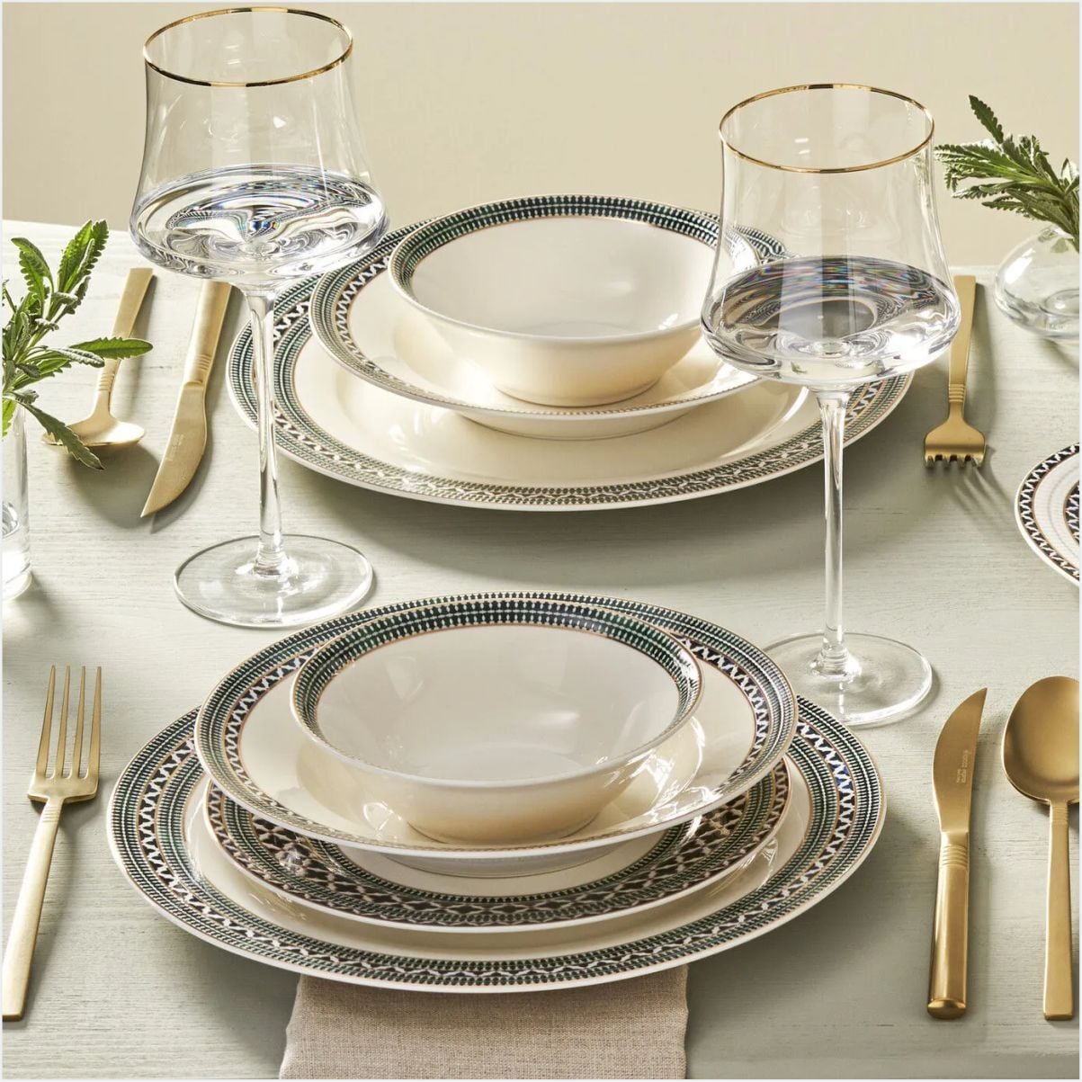 Karaca Elegance Bone Cordoba 53 Parça Yemek Takımı Multıcolor