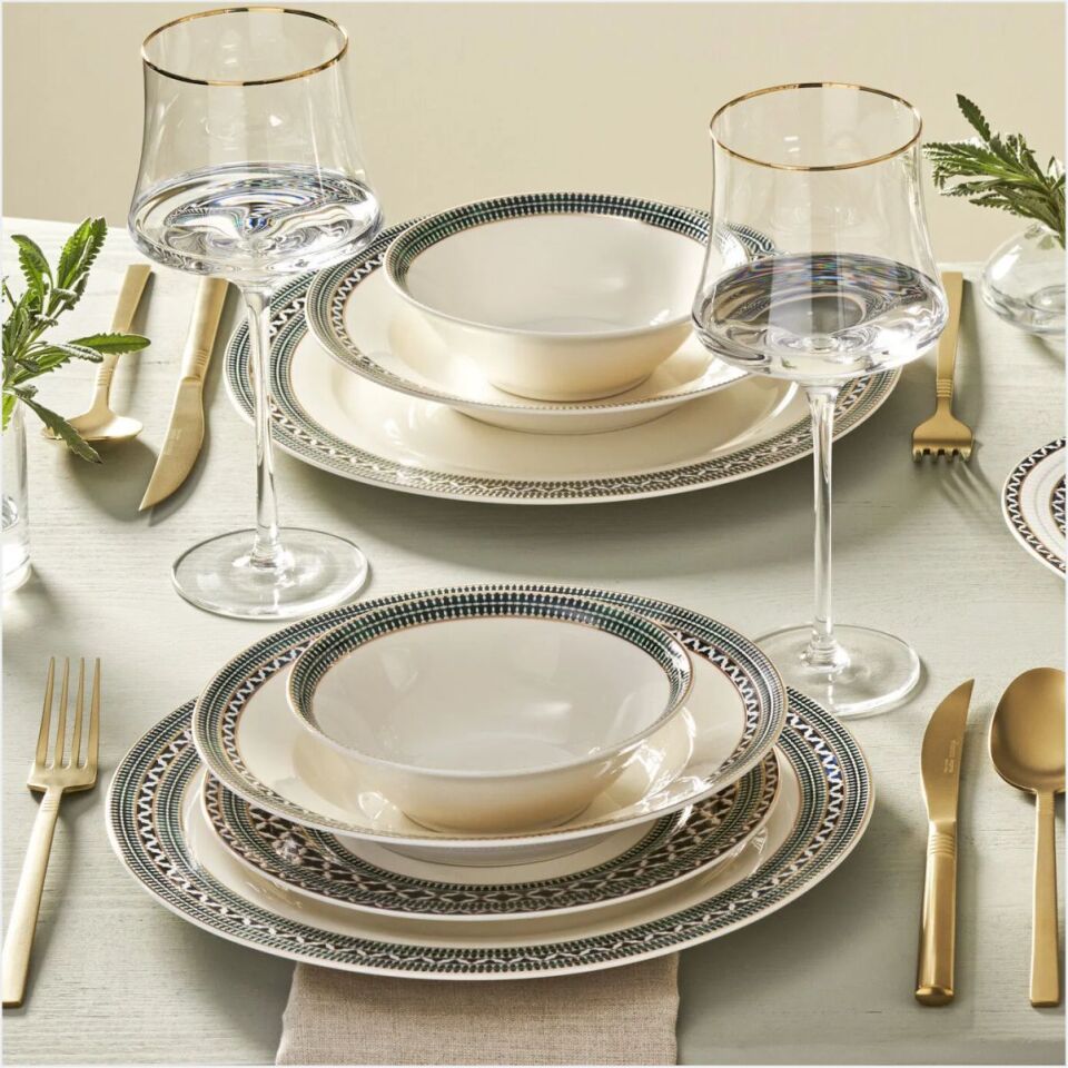 Karaca Elegance Bone Cordoba 53 Parça Yemek Takımı Multıcolor