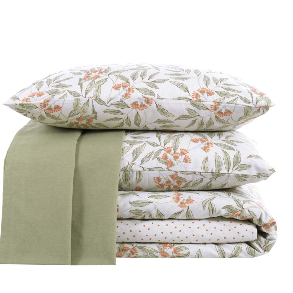 Pamuklar Apricitas Cıft Kısılık Nevresım Setı Sharon Olıve