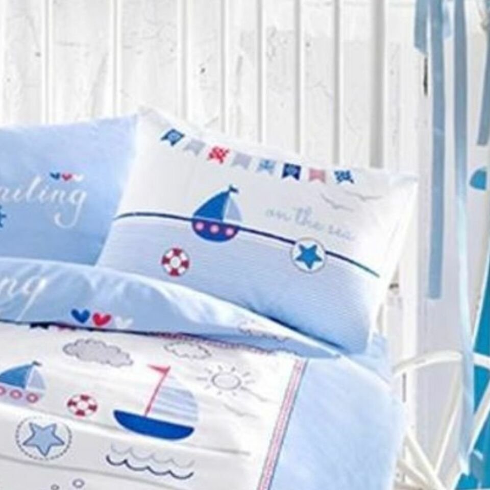 Aran Clasy Sailing Fish Bebek Uyku Seti Mavi