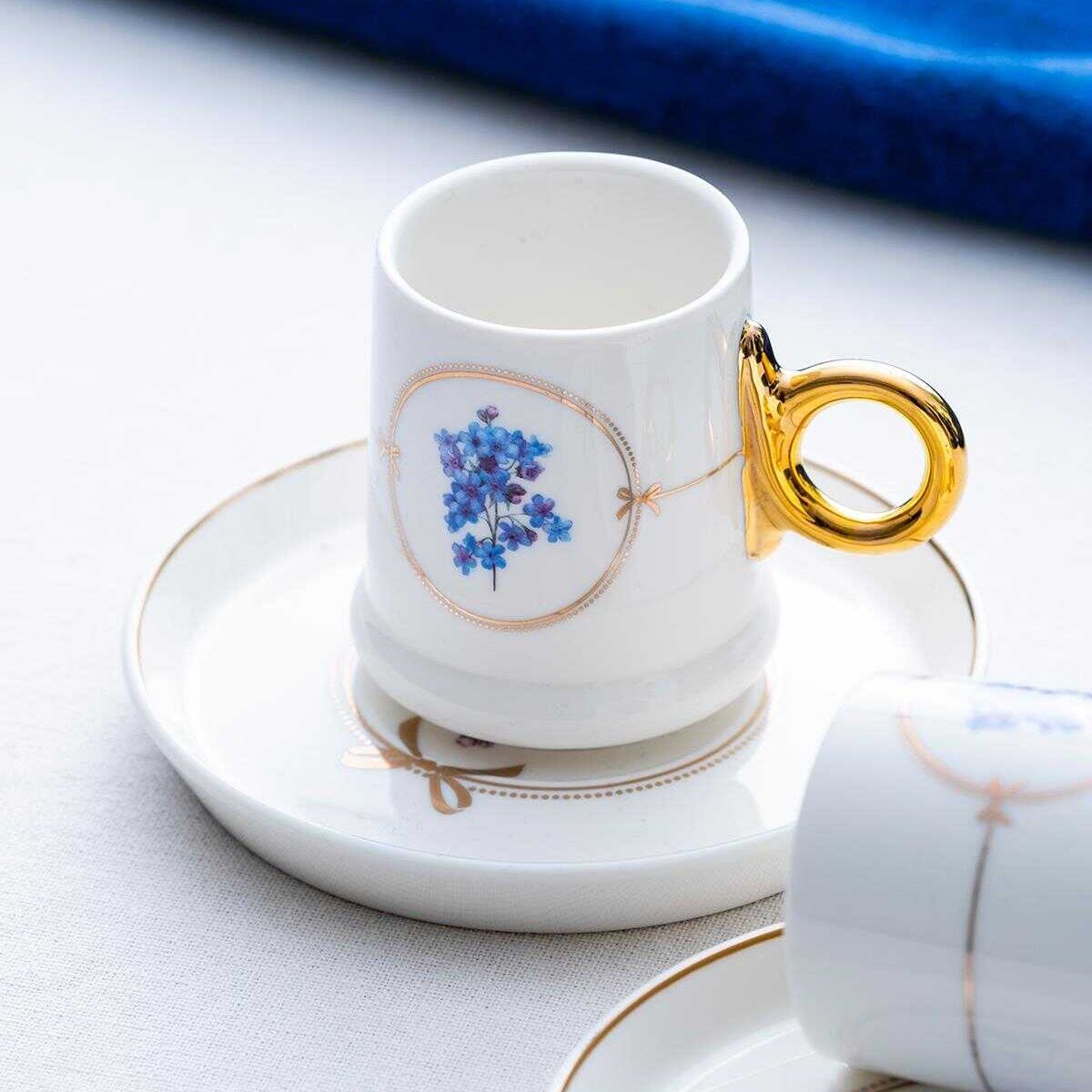 Acar Wild Rose 2 Kişilik Kahve Fincanı Takımı - 90 ml