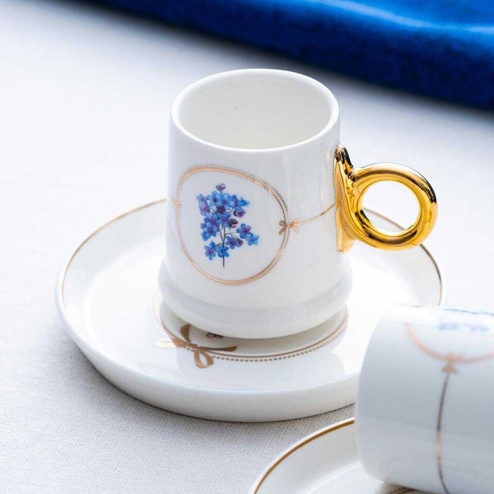 Acar Wild Rose 2 Kişilik Kahve Fincanı Takımı - 90 ml