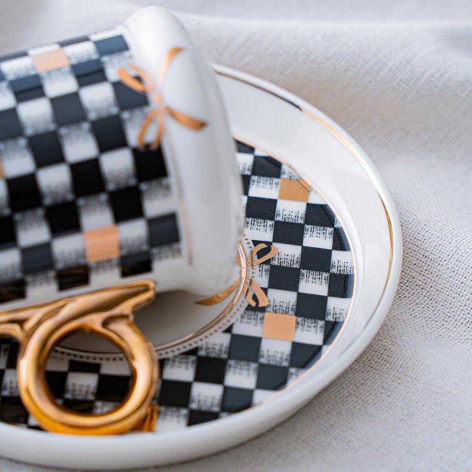 Acar Almond 6 Kişilik Kahve Fincanı Takımı - 90 ml