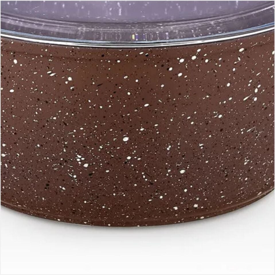 SAFINOX 36-30 CM GRANİT DERİN TENCERE-KAHVE