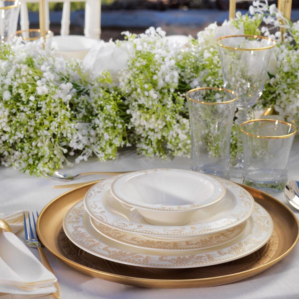 SCHAFER TILSIM BLOOMFEST YEMEK TAKIMI 60 PARÇA-GOLD