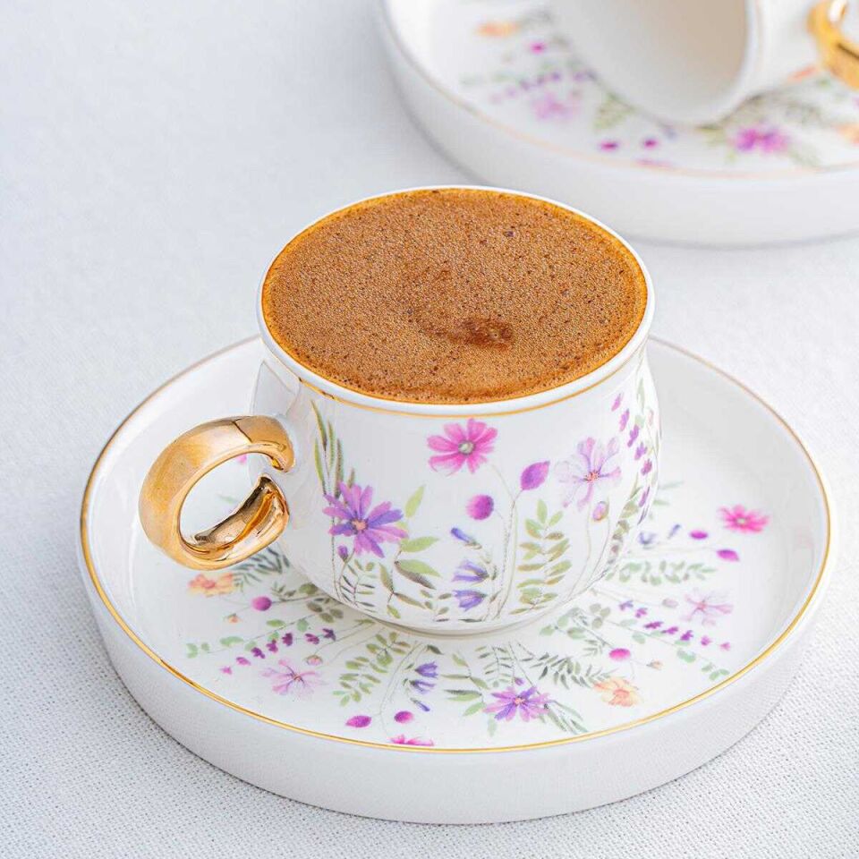 Acar Lidya 6 Kişilik Kahve Fincanı Takımı - 90 ml